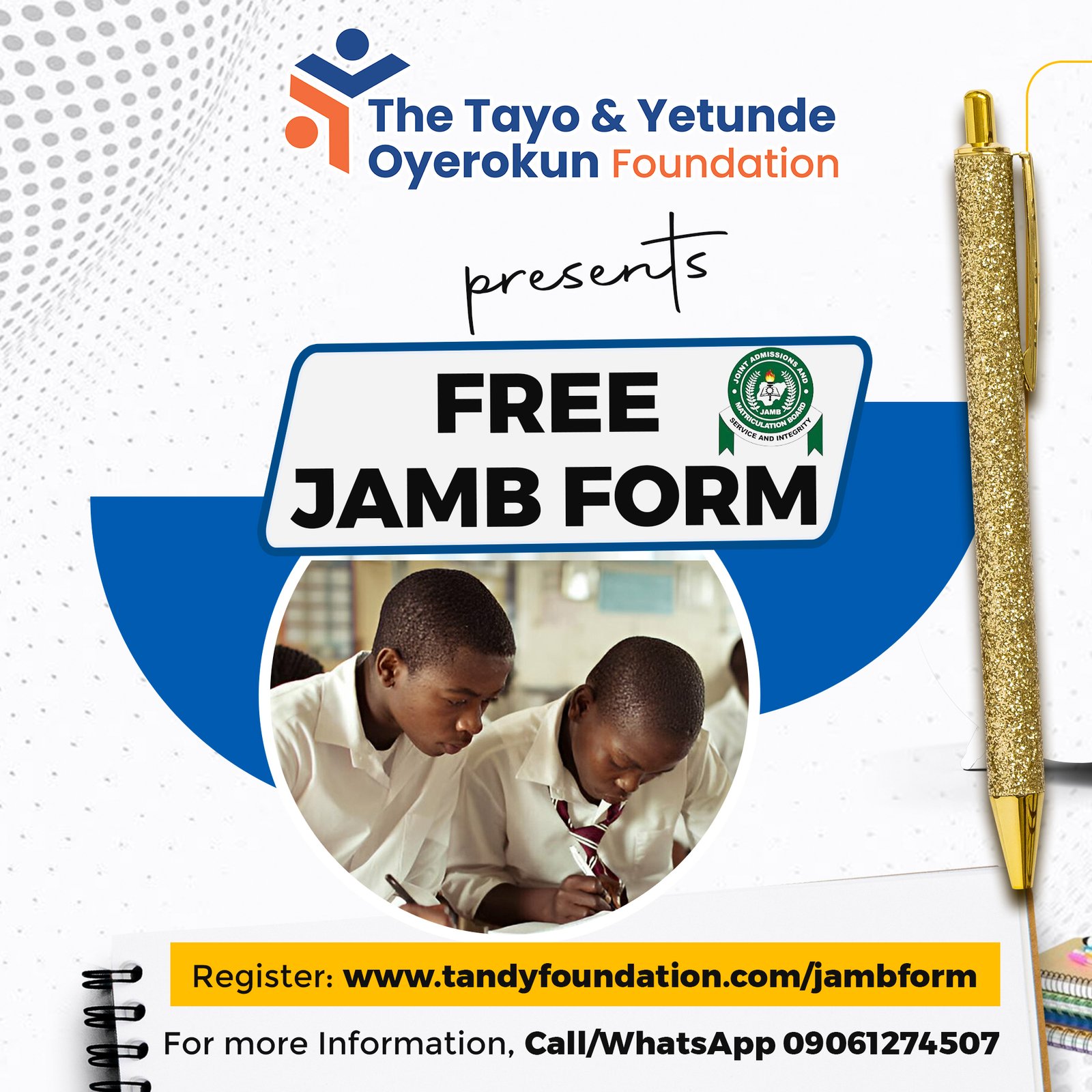 TY Foundation Jamb Form 2